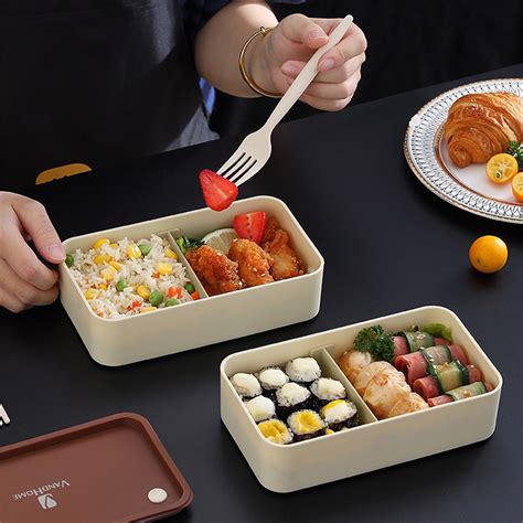 Mua Hộp Cơm Bento Dung Tích Lớn Nhật Bản Hộp Cơm Trưa Chia Ngăn Bằng