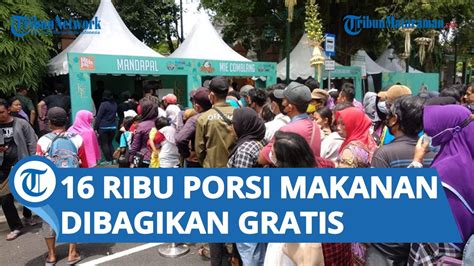 Ribu Porsi Makanan Gratis Dibagikan Saat Pernikahan Kaesang Dan