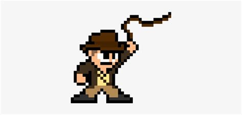 Indiana Jones - Indiana Jones Pixel Art - Free Transparent PNG Download ...