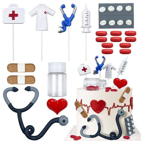 Nurse Cake Topper Nursing Cupcake Toppers Rn Theme Party Decorations