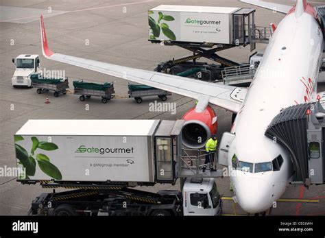 gate gourmet airline catering stock photo alamy