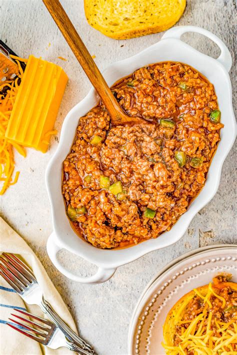 Slow Cooker Sloppy Joes With Cheese Averie Cooks