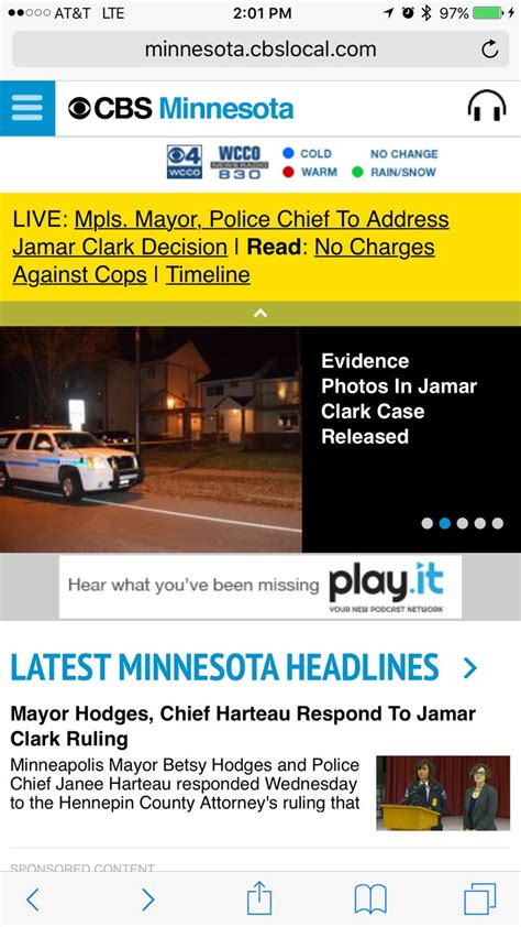 Cbs Minnesota Wcco Mobile Overlay To Highlight Live Stream For