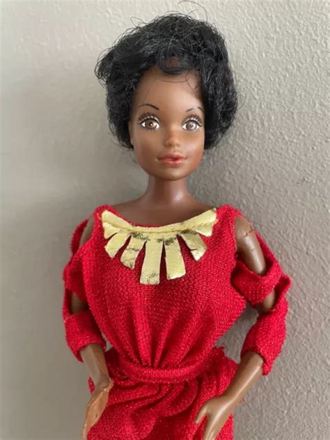 Poup E Barbie Noire Originale Mattel Vintage Premi Re Barbie Noire