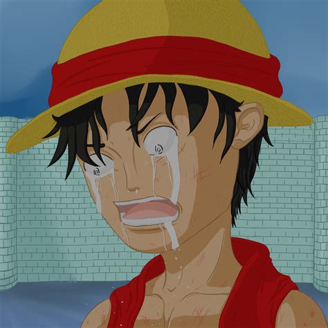 Luffy crying by Paine222 on DeviantArt