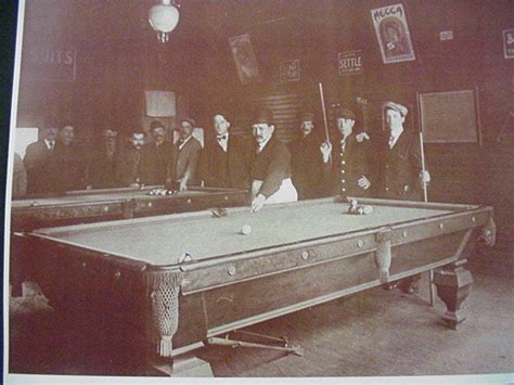 Billard Pool Hall Saloon Sepia Card Stock Photo 1900s Photoseeum