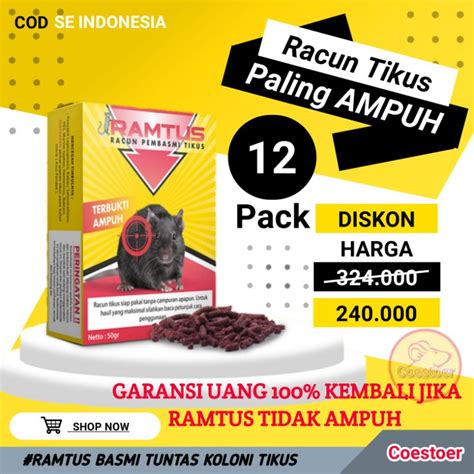 Jual Paket Hemat Ramtus Racun Tikus Paling Ampuh Mati Kering