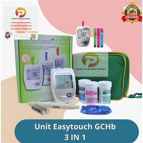 Jual Alat Easy Touch Gchbalat Cek Gula Darahcek Kolestrolcek Hbhemoglobin Shopee Indonesia