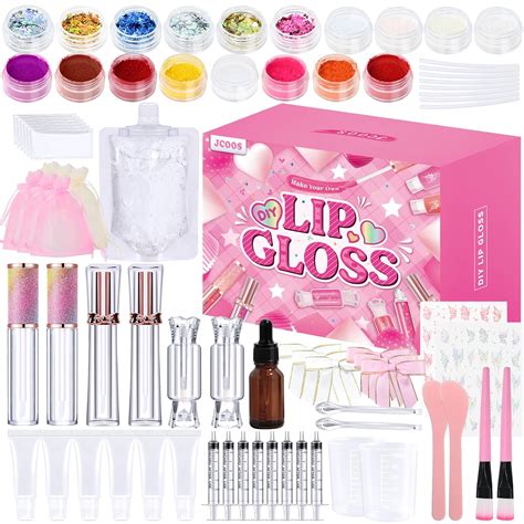 Jcoos Lip Gloss Making Kit Lip Gloss Set For Teens Lip Kit Fun Diy Lipgloss Making