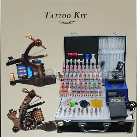 Complete Tattoo Kits With 2 Pro New Machines And Led Power Supply 50