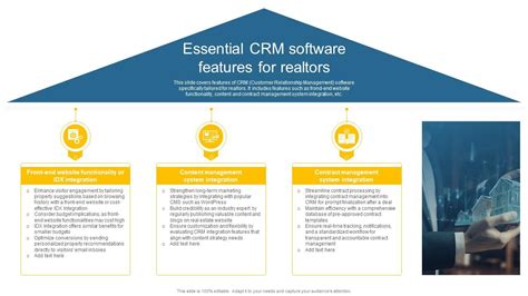 Essential Crm Software Features For Realtors Leveraging Effective Crm