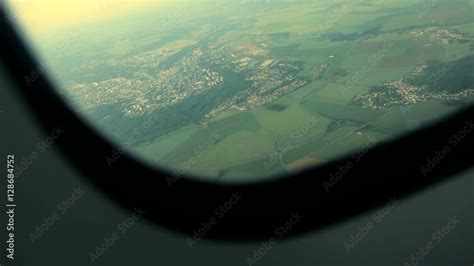 Airplane Window View Flight Flying Airborne Plane Aircraft In The