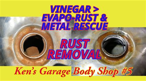 Gas Tank Rust Removal Vinegar Metal Rescue Evapo Rust Rz350 Does It Work Youtube