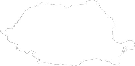 Romania Outline Map 38096199 Vector Art At Vecteezy