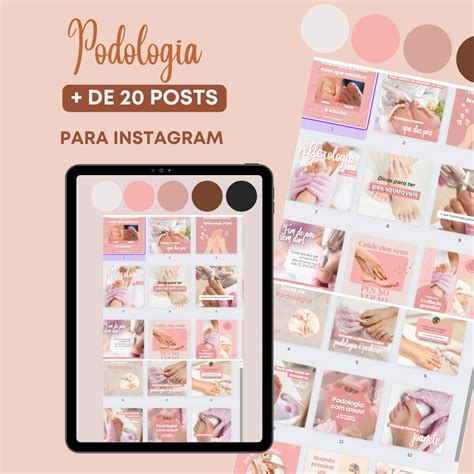 Canva Pack Profissões Templates Instagram Podologia Daiana Vieira