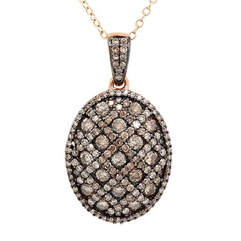 75 Offsky Full Of Stars Champagne Diamond Pendant Necklace