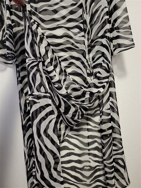 Vintage Victoria S Secret Collection Sheer Zebra Caft Gem