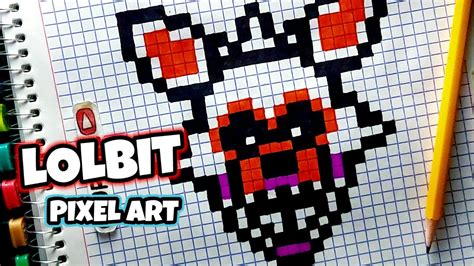 Como Dibujar A Lolbit De Fnaf Pixel Art Tutorial Paso A Paso Facil