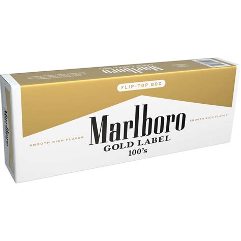 Marlboro Gold Label 100 S Box Of 10 Packs Hello Cigarettes