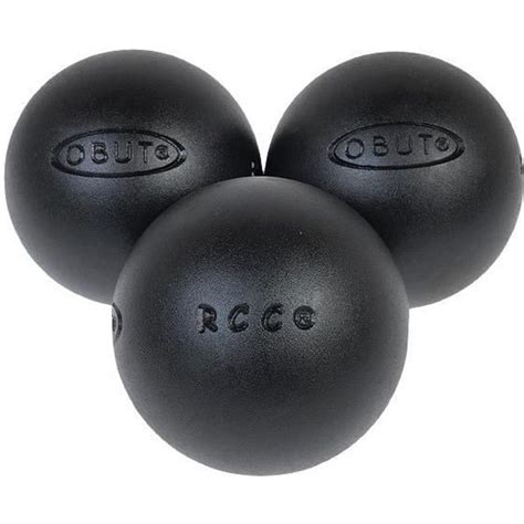 Boules De P Tanque Rcc Durete Plus Mm Obut G Noir Cdiscount Sport