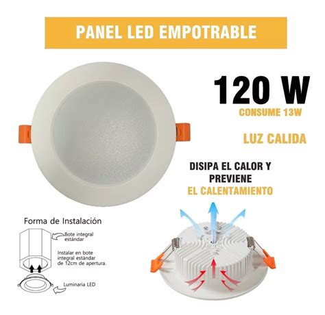 Plafon Led para Empotrar 13 Watts Mebuscar México