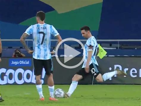 Videos Lionel Messi Scores On Sensational Free Kick In Argentina S