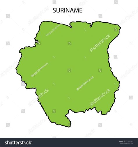 Suriname Map Royalty Free Stock Photo 411701581 Avopix