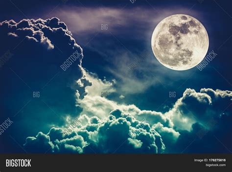 Nighttime Sky Clouds Image & Photo (Free Trial) | Bigstock