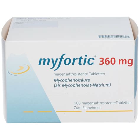 Myfortic® 360 Mg 100 St Mit Dem E Rezept Kaufen Shop Apotheke