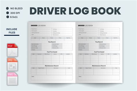 Driving Logbook Kdp Interior Graphic By Armanmojumdar49 · Creative Fabrica