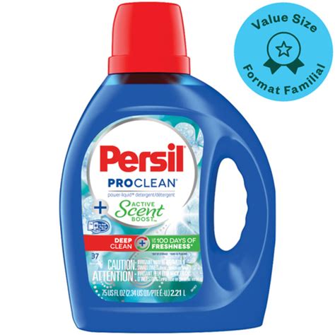 Persil Liquid Laundry Detergent Active Scent Boost Value Size L