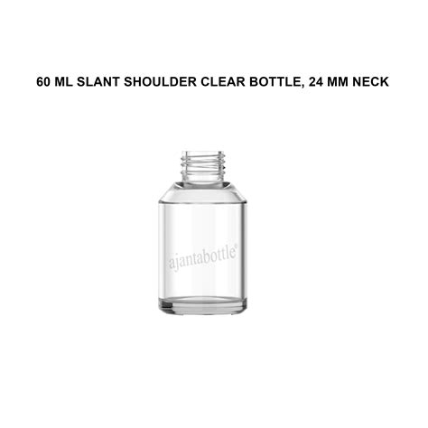 Ml Slant Shoulder Clear Glass Bottle Ajanta Bottle Pvt Ltd