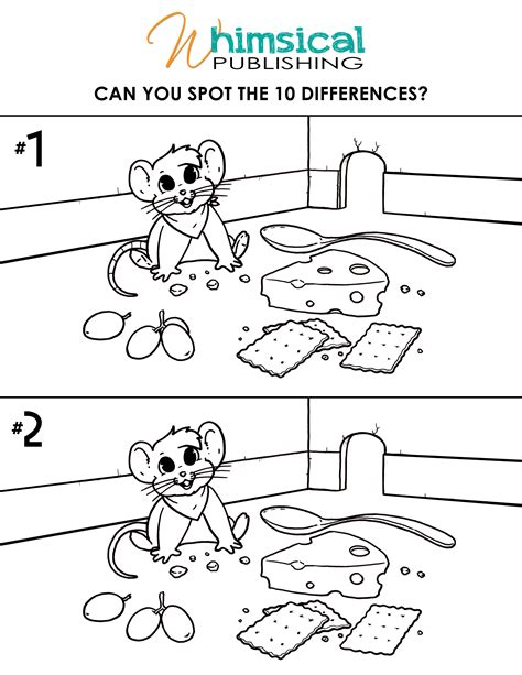 Free Find The Differences Worksheets