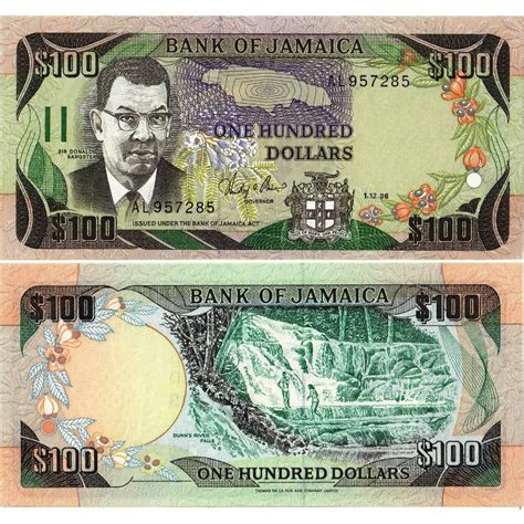 Banknote Jamaica Dollars Sir Donald Sangster P Unc