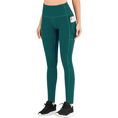 Iuga Leggings With Pockets For Women High Waisted Yoga Pants Tummy