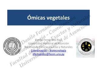 Omicas Vegetales Ppt