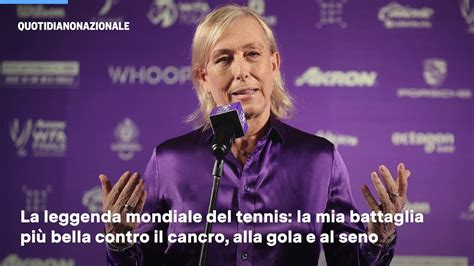 Martina Navratilova Guarita Da Due Tumori Video Dailymotion