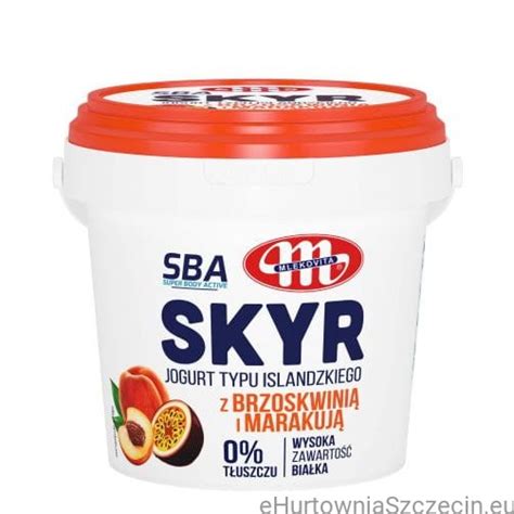 MLEKOVITA SKYR BRZOSKWINIA-MARAKUJA 500G eHurtowniaSzczecin.eu
