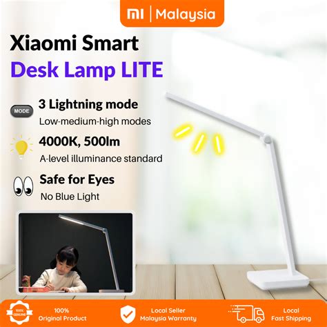 Xiaomi Mijia Smart Led Table Desk Lamp Lite Shopee Malaysia