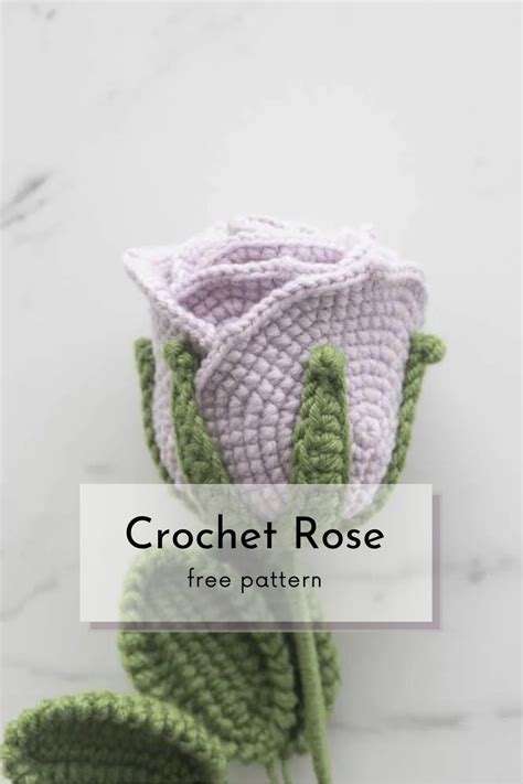 Crochet 3D Rose Free Pattern In 2023 Crochet Rose Crochet Rose