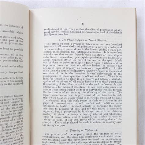 Ww1 Manual Notes For Infantry Officers On Trench Warfare 1917 Compass Library