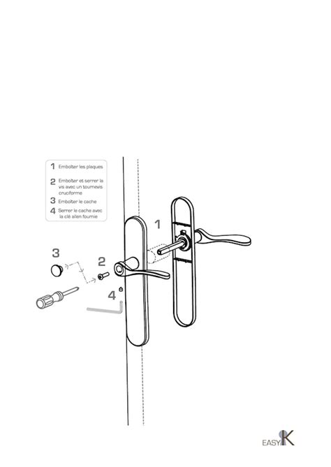 Une poignée de porte intérieure très simple et très rapide à poser