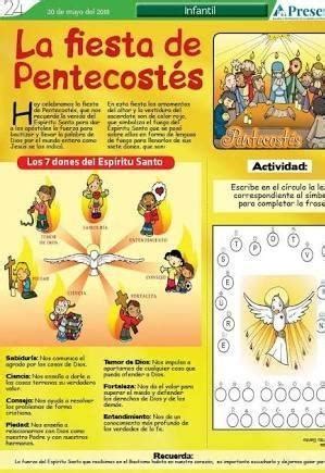 Elabora una infografía sobre PENTECOSTES fiesta religiosa Brainly lat