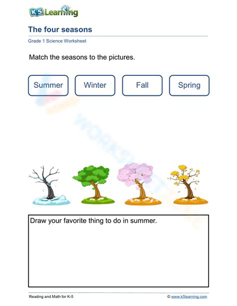 What Is Your Favorite Season Worksheet