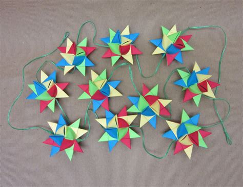 Paper Star Garland 98 Inches Stars Nursery Decoration Red - Etsy