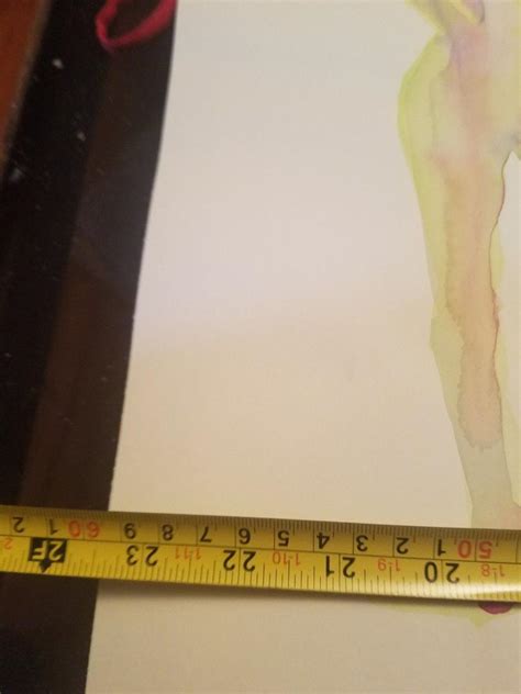 Original Pencil Drawing Mystery Artist Academic Model Nude