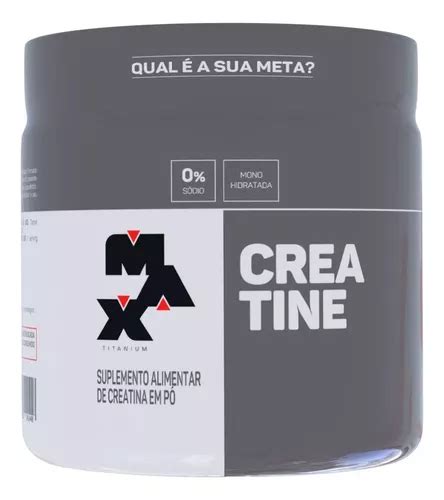 Creatina 300g Max Titanium Suplemento Em Pó Monohidratada à Venda Em