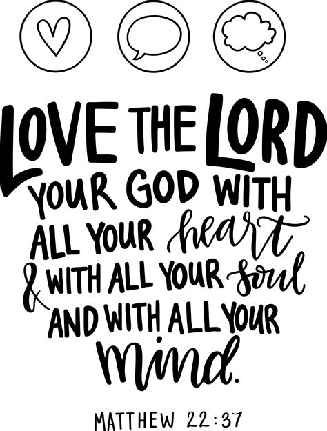 Jesus Replied ‘love The Lord Your God With All Your Heart And With