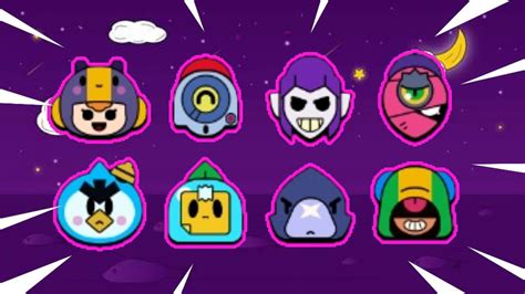 Todos Los Pins De Cada Brawler Y Skins De Brawl Stars Youtube