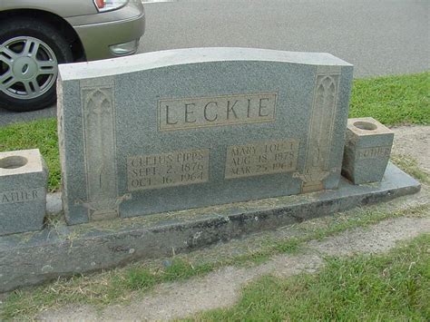 Cletus Fipps Leckie 1876 1964 Find A Grave Memorial